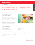 Titratable acidity of orange juice by automated titration (język angielski, pdf)
